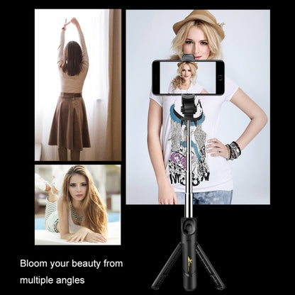 XT-09 มัลติฟังก์ชั่นถ่ายทอดสดมือถือ Bluetooth Self-timer Pole ขาตั้งกล้อง