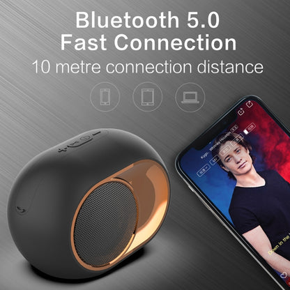 X6 TWS 5W ลำโพงบลูทูธไร้สายเบสกันน้ำกลางแจ้งรองรับการ์ดแฮนด์ฟรี / USB / AUX / TF