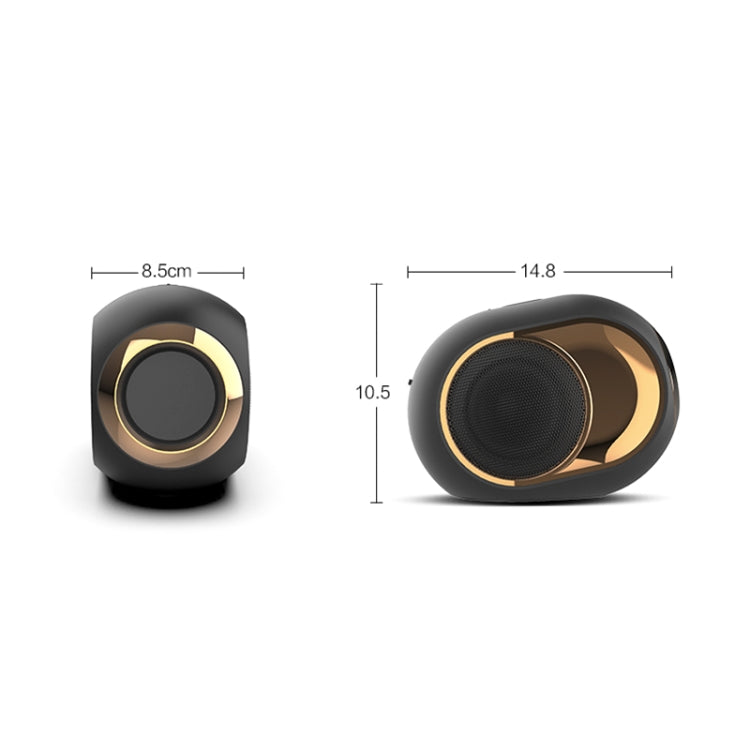 X6 TWS 5W ลำโพงบลูทูธไร้สายเบสกันน้ำกลางแจ้งรองรับการ์ดแฮนด์ฟรี / USB / AUX / TF