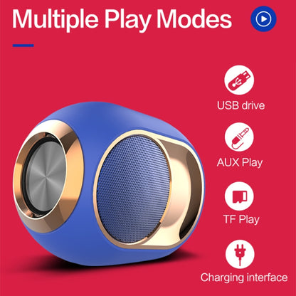 X6 TWS 5W ลำโพงบลูทูธไร้สายเบสกันน้ำกลางแจ้งรองรับการ์ดแฮนด์ฟรี / USB / AUX / TF