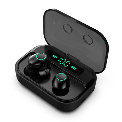 M7 TWS V5.0 ชุดหูฟังบลูทูธสเตอริโอไร้สาย Binaural พร้อมกล่องชาร์จและจอแสดงผลดิจิตอล