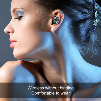 M7 TWS V5.0 ชุดหูฟังบลูทูธสเตอริโอไร้สาย Binaural พร้อมกล่องชาร์จและจอแสดงผลดิจิตอล