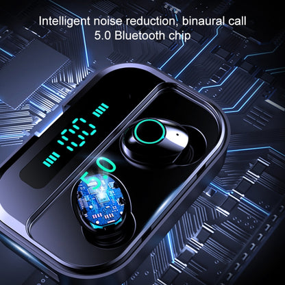 M7 TWS V5.0 ชุดหูฟังบลูทูธสเตอริโอไร้สาย Binaural พร้อมกล่องชาร์จและจอแสดงผลดิจิตอล