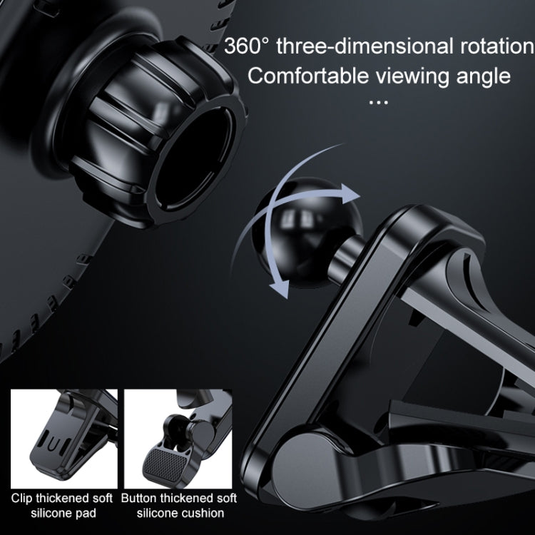 JJT-968 15W Max Output Magnetic Car Air Outlet Bracket เครื่องชาร์จไร้สาย, JJT-968