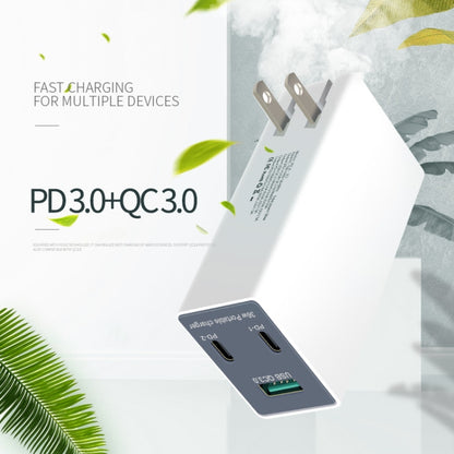 WLX-X3 36W 90 องศาขาพับได้เครื่องชาร์จ USB มัลติฟังก์ชั่นแบบพกพา, ปลั๊ก US