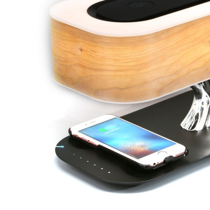 Tree Light ลำโพงบลูทูธโคมไฟตั้งโต๊ะโทรศัพท์เครื่องชาร์จไร้สาย, ปลั๊ก US, US Plug