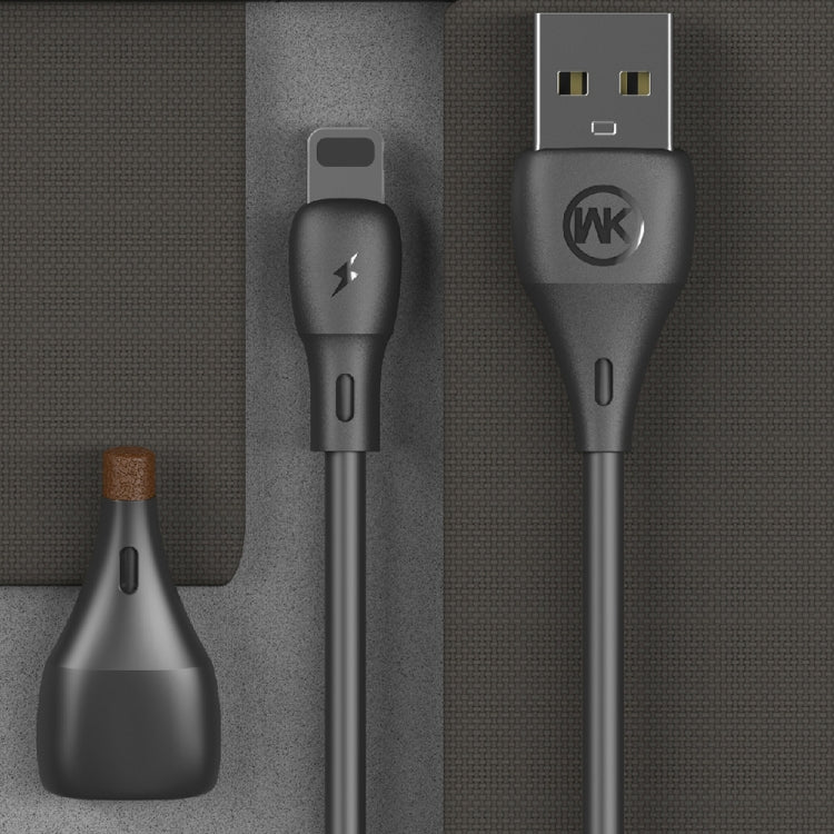 WK WDC-072 1m 2.1A เอาต์พุตความเร็วเต็มซีรีส์ USB ถึง 8 Pin Data Sync สายชาร์จ, 8 Pin