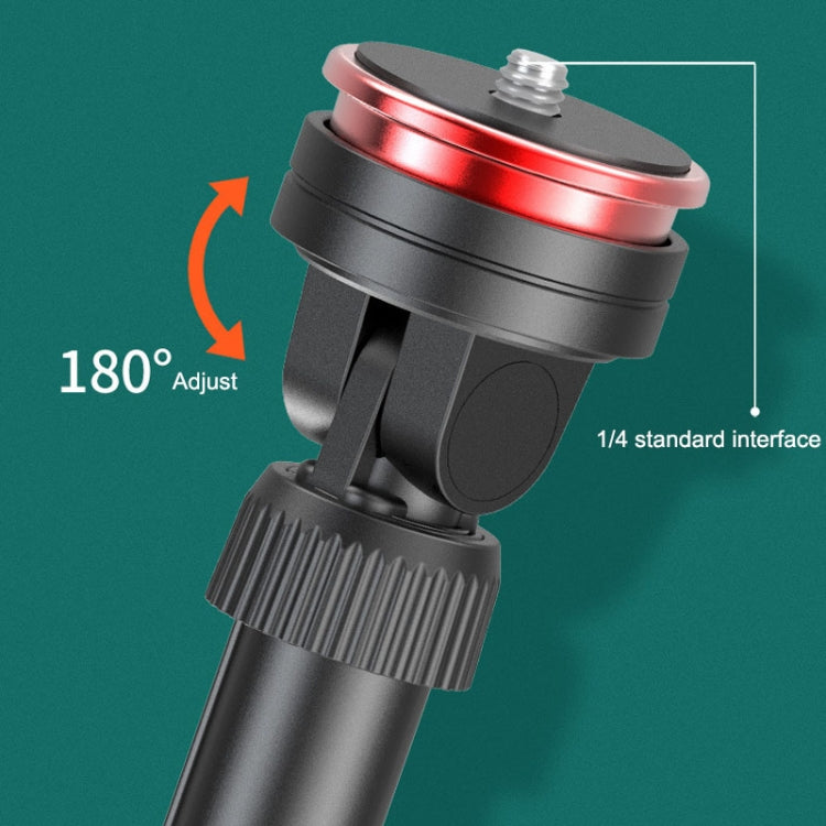 โทรศัพท์มือถืออลูมิเนียมอัลลอยด์ Bluetooth Selfie Stick Live Floor ขาตั้งสามขา ความสูง: 1.8 ม, Height: 1.8m