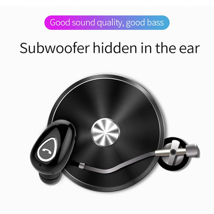 YX01 หูฟังบลูทูธไร้สาย Bluetooth 4.1 กันเหงื่อ รองรับการเชื่อมต่อหน่วยความจำและการโทรแบบ HD, Black, Flesh Color, Rose Gold, Silver, White