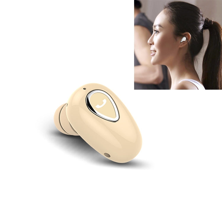 YX01 หูฟังบลูทูธไร้สาย Bluetooth 4.1 กันเหงื่อ รองรับการเชื่อมต่อหน่วยความจำและการโทรแบบ HD, Black, Flesh Color, Rose Gold, Silver, White