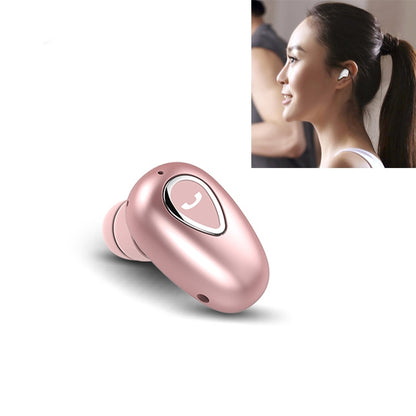 YX01 หูฟังบลูทูธไร้สาย Bluetooth 4.1 กันเหงื่อ รองรับการเชื่อมต่อหน่วยความจำและการโทรแบบ HD, Black, Flesh Color, Rose Gold, Silver, White