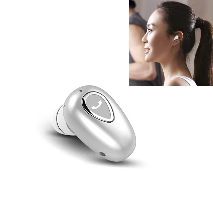 YX01 หูฟังบลูทูธไร้สาย Bluetooth 4.1 กันเหงื่อ รองรับการเชื่อมต่อหน่วยความจำและการโทรแบบ HD, Black, Flesh Color, Rose Gold, Silver, White