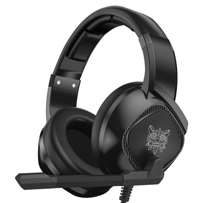 ONIKUMA K19 หูฟังสำหรับเล่นเกมแบบปรับได้แบบปลั๊กไฟเดี่ยวพร้อมไมโครโฟน