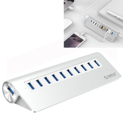 ORICO M3H10-U3-V2 อลูมิเนียมอัลลอยด์ 10 พอร์ต USB 3.0 HUB, M3H10-U3-V2