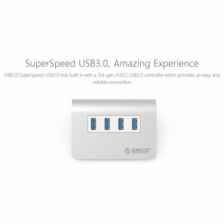 ORICO M3H4-V1 อลูมิเนียมอัลลอยด์ 4 พอร์ต USB 3.0 HUB, M3H4-V1