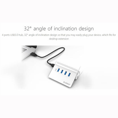 ORICO M3H4-V1 อลูมิเนียมอัลลอยด์ 4 พอร์ต USB 3.0 HUB, M3H4-V1