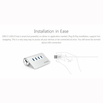 ORICO M3H4-V1 อลูมิเนียมอัลลอยด์ 4 พอร์ต USB 3.0 HUB, M3H4-V1
