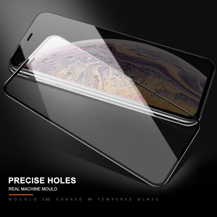 สำหรับ iPhone XS / X mocolo 0.33mm 9H 2.5D ผ้าไหมพิมพ์ฟิล์มกระจกนิรภัย, iPhone XS / X