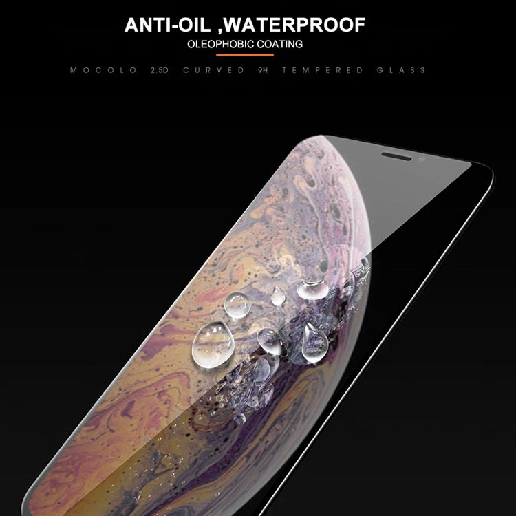 สำหรับ iPhone XS / X mocolo 0.33mm 9H 2.5D ผ้าไหมพิมพ์ฟิล์มกระจกนิรภัย, iPhone XS / X