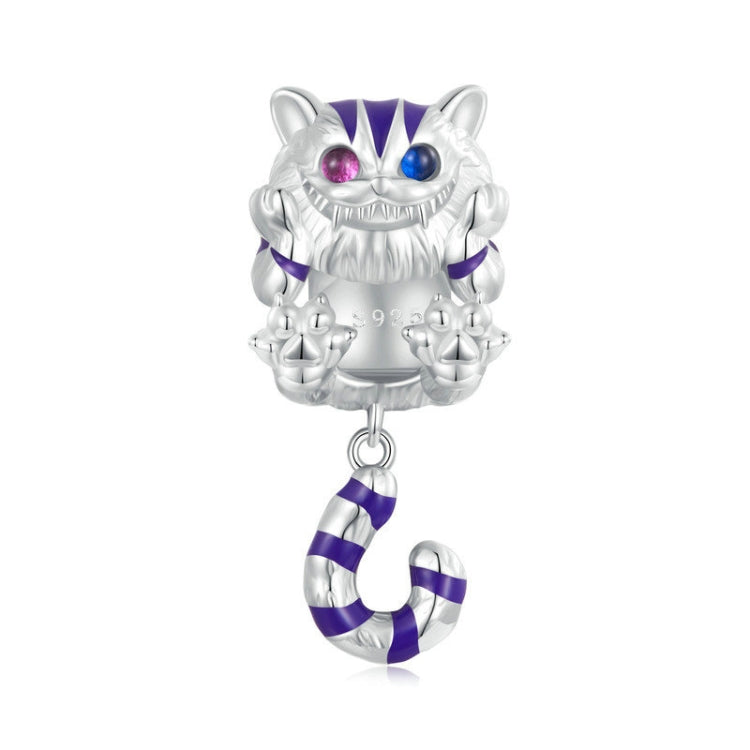 SCC2529 เงินสเตอร์ลิง S925 Fantasy Magic Cat จี้อุปกรณ์เสริม DIY สร้อยข้อมือลูกปัด, SCC2529