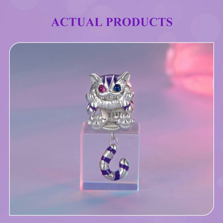 SCC2529 เงินสเตอร์ลิง S925 Fantasy Magic Cat จี้อุปกรณ์เสริม DIY สร้อยข้อมือลูกปัด, SCC2529