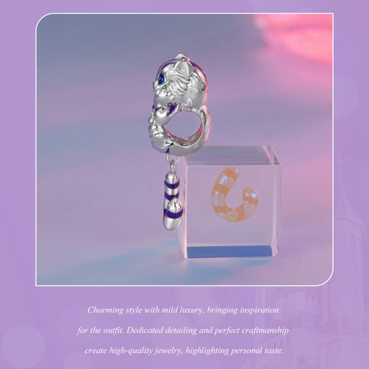 SCC2529 เงินสเตอร์ลิง S925 Fantasy Magic Cat จี้อุปกรณ์เสริม DIY สร้อยข้อมือลูกปัด, SCC2529