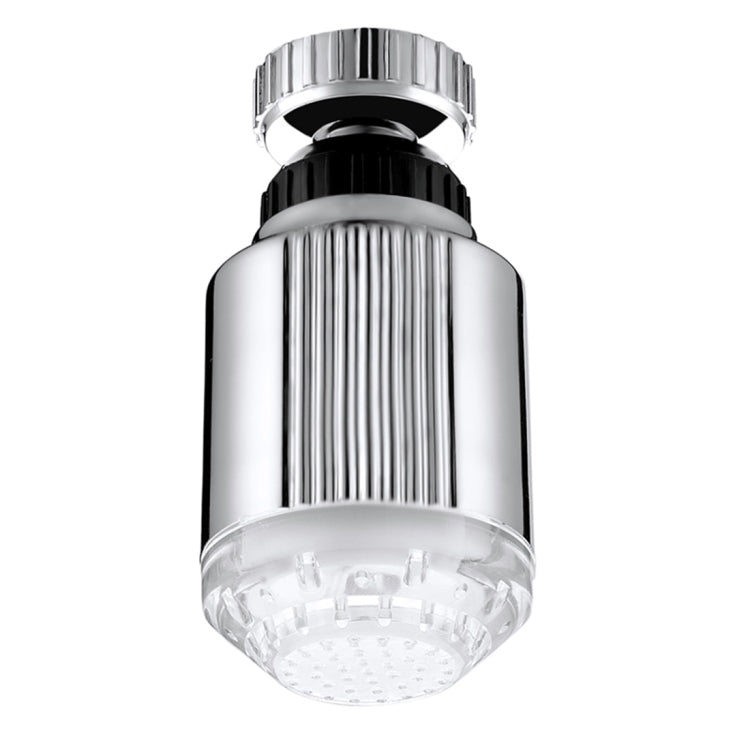 SDF-B5 1 LED เซ็นเซอร์อุณหภูมิ ABS RGB LED Faucet Light Water Glow Shower, ขนาด: 75 x 37 มม., อินเทอร์เฟซ: 22 มม. (สีเงิน), SDF-B5