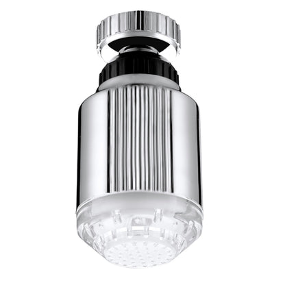 SDF-B5 1 LED เซ็นเซอร์อุณหภูมิ ABS RGB LED Faucet Light Water Glow Shower, ขนาด: 75 x 37 มม., อินเทอร์เฟซ: 22 มม. (สีเงิน), SDF-B5