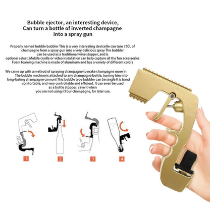 พลาสติกห่อโลหะ Bubble Blaster ขวดแชมเปญ Squirt Gun Bar เครื่องมือ, Plastic Wrapped Metal