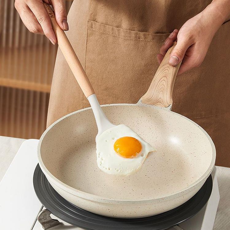ครัวซิลิโคนทอดตักทอดพลั่วไม้พายภาชนะทำอาหาร, Fry Shovel