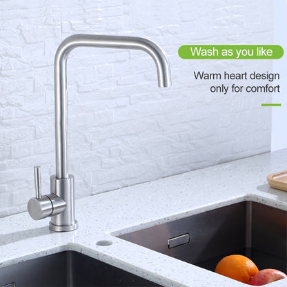 ก๊อกน้ำหมุนได้สแตนเลส 304 อ่างล้างจานก๊อกน้ำร้อนและเย็น, Cold And Hot Water Tap