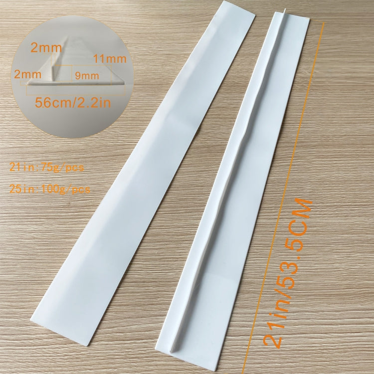 2 ชิ้น 21 นิ้วเตาแก๊ส Slit Strip กันเพรียงกันฝุ่นกันน้ำครัวแถบปิดผนึก, 21 inches (White), 21 inches, 21 inches (Black)