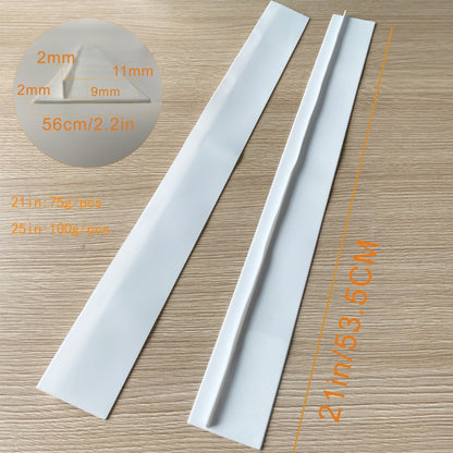 2 ชิ้น 21 นิ้วเตาแก๊ส Slit Strip กันเพรียงกันฝุ่นกันน้ำครัวแถบปิดผนึก, 21 inches (White), 21 inches, 21 inches (Black)