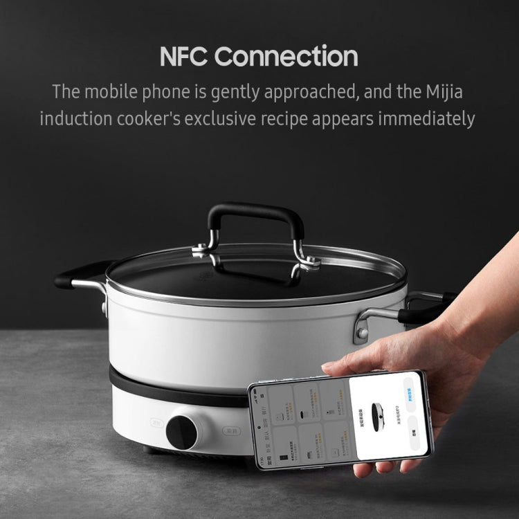 Original Xiaomi Mijia 2100W หน้าจอ OLED เตาแม่เหล็กไฟฟ้า 2 การเชื่อมต่อ NFC การควบคุมแอป, ปลั๊ก US, Cooker 2 2100W