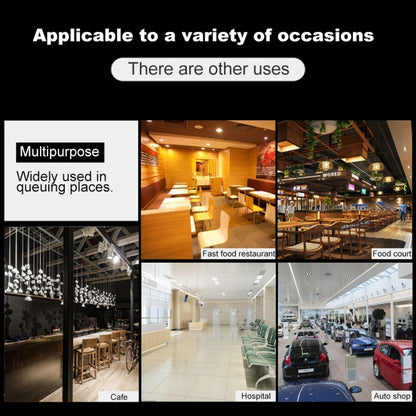 QC100 999 ช่องร้านอาหาร Wireless Paging Queuing Calling System 20 Call Coaster Pagers, EU Plug