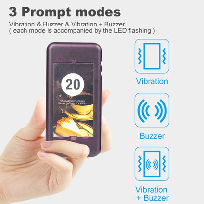 QC100 999 ช่องร้านอาหาร Wireless Paging Queuing Calling System 20 Call Coaster Pagers, US Plug