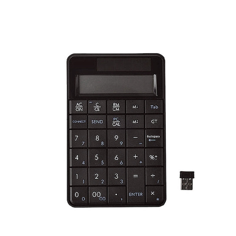 MC-56AG 2 in 1 2.4G USB คีย์บอร์ดไร้สายและเครื่องคิดเลขพร้อมจอแสดงผล LCD