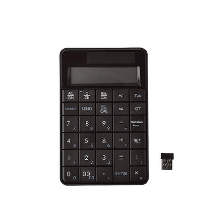 MC-56AG 2 in 1 2.4G USB คีย์บอร์ดไร้สายและเครื่องคิดเลขพร้อมจอแสดงผล LCD