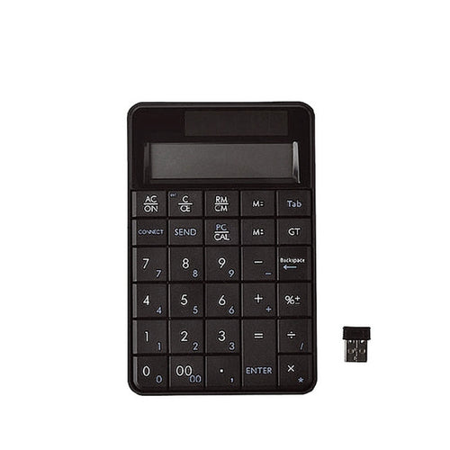 MC-56AG 2 in 1 2.4G USB คีย์บอร์ดไร้สายและเครื่องคิดเลขพร้อมจอแสดงผล LCD