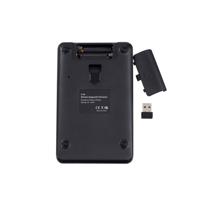 MC-56AG 2 in 1 2.4G USB คีย์บอร์ดไร้สายและเครื่องคิดเลขพร้อมจอแสดงผล LCD