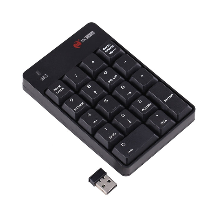 MC Saite SK-51AG 2 in 1 2.4G USB ตัวเลขคีย์บอร์ดไร้สายและเครื่องคิดเลขขนาดเล็กสำหรับแล็ปท็อปเดสก์ท็อปพีซี, SK-51AG
