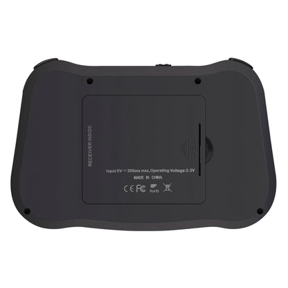 MT08 2.4GHz Mini Wireless Air Mouse คีย์บอร์ด QWERTY พร้อมแสงไฟสีสันสดใสและทัชแพดและการควบคุมมัลติมีเดียสำหรับพีซี, ทีวี, MT08