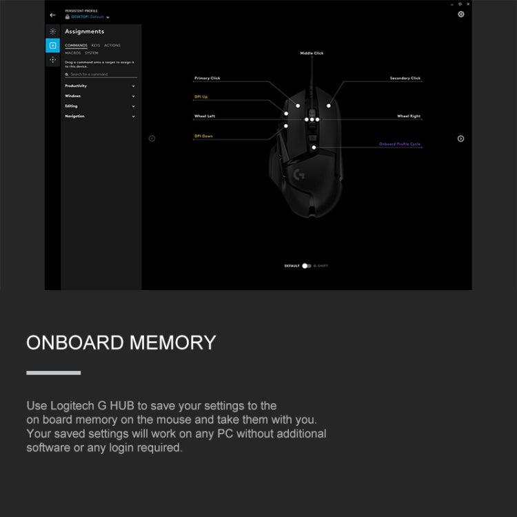 เมาส์สำหรับเล่นเกมแบบมีสาย Logitech G502 HERO พร้อมปุ่ม 11 ปุ่ม ความยาว: 2.1 ม