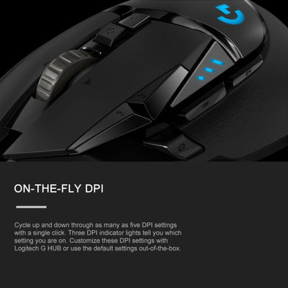 เมาส์สำหรับเล่นเกมแบบมีสาย Logitech G502 HERO พร้อมปุ่ม 11 ปุ่ม ความยาว: 2.1 ม