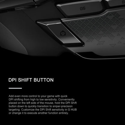 เมาส์สำหรับเล่นเกมแบบมีสาย Logitech G502 HERO พร้อมปุ่ม 11 ปุ่ม ความยาว: 2.1 ม