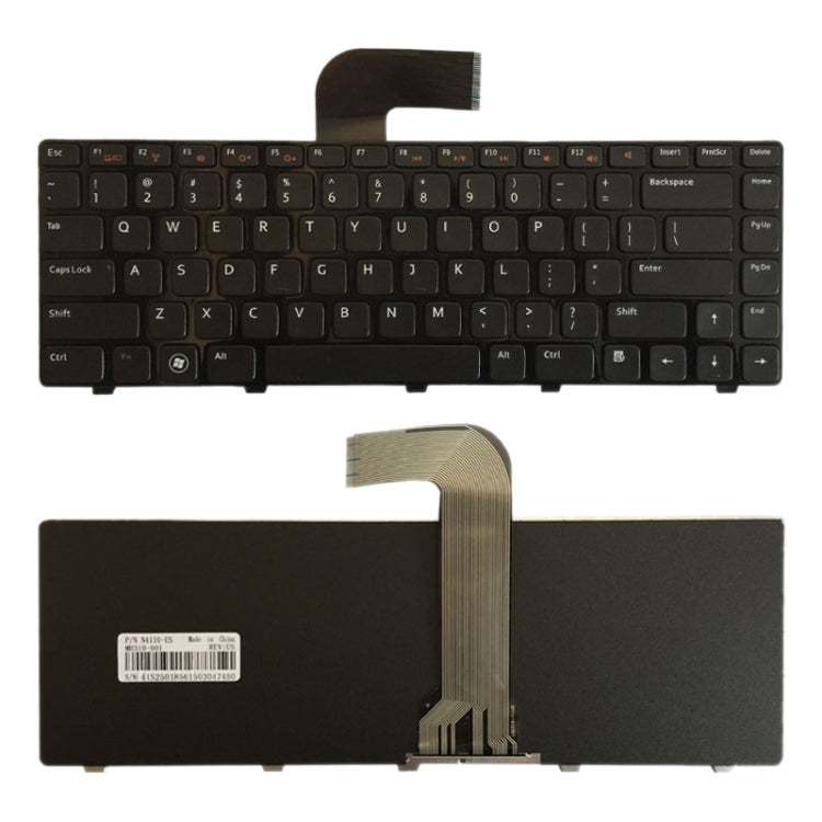 US แป้นพิมพ์สำหรับ DELL Inspiron 14R N4110 M4110 N4050 M4040 N5050 M5050 M5040 N5040 3330 X501LX502L P17S P18 N4120 M4120 L502X, For Dell Inspiron 14R (US)