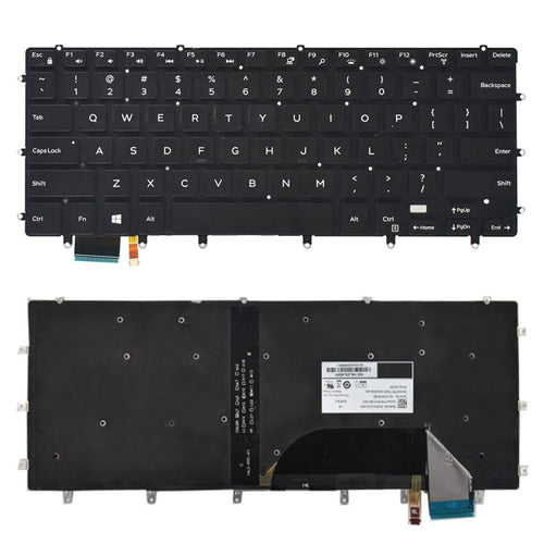 แป้นพิมพ์ US พร้อมแสงไฟสำหรับ Dell xps 15 9550 9560, For Dell XPS 15 (US)