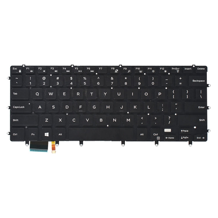 แป้นพิมพ์ US พร้อมแสงไฟสำหรับ Dell xps 15 9550 9560, For Dell XPS 15 (US)