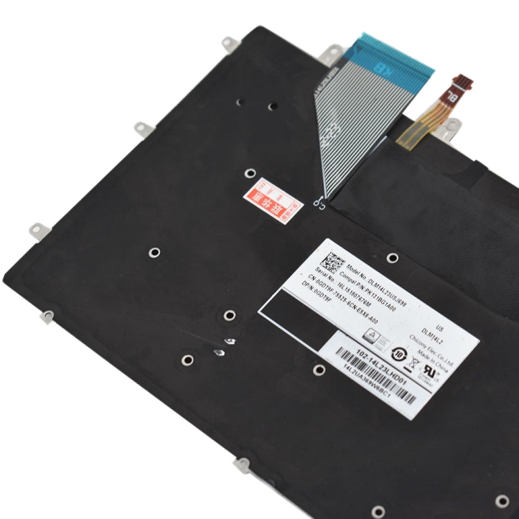 แป้นพิมพ์ US พร้อมแสงไฟสำหรับ Dell xps 15 9550 9560, For Dell XPS 15 (US)