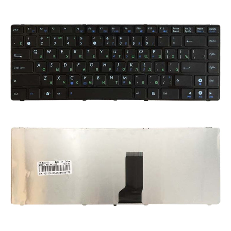 แป้นพิมพ์ RU สำหรับ Asus K42J X43 X43B A43S A42 K42 A42J X42J K43S UL30 N42 N43 B43 U41 K43S U35J UL80, For ASUS K42J (RU)
